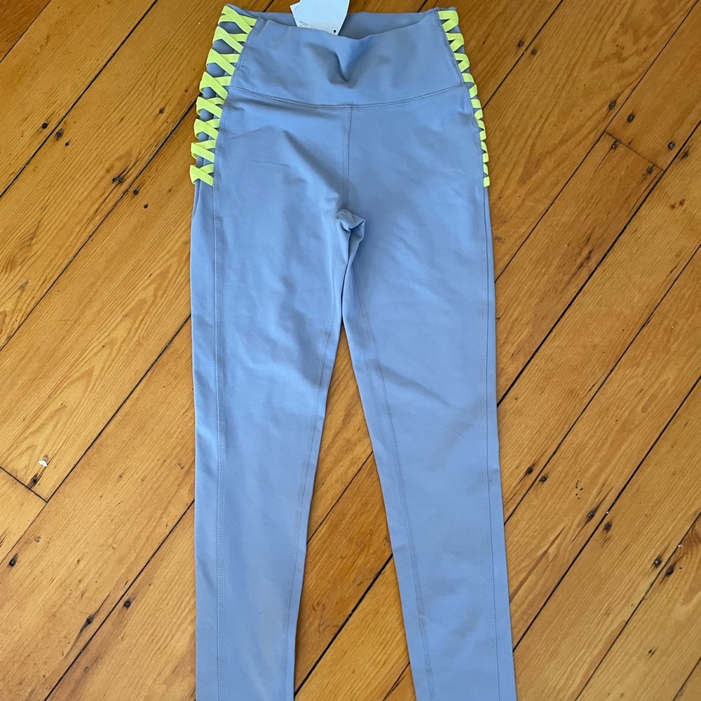 High Waisted Lace-Up Leggings Size Small